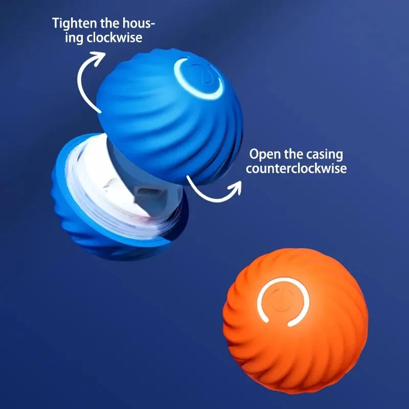 Dog Toys Intelligent Gravity Jump Ball Rechargeable Bite-Resistant Rolling Ball Cat and Dog Chase Interactive Pet Toys