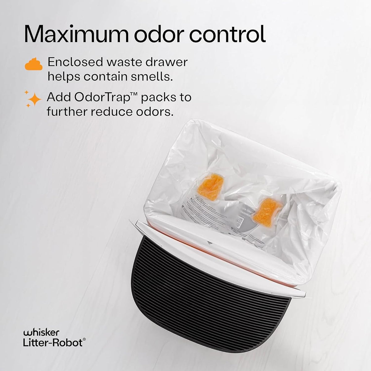 Litter-Robot EVO by , Black - Automatic Self-Cleaning Cat Litter Box, Compact Space-Saving Design, Advanced Odor Control, Works with Any Clumping Litter, care 1-Year Warranty | Automatic Self-Cleaning Cat Litter Box, Compact Space-Saving Design, Advanced Odor Control, Works with Any Clumping Litter