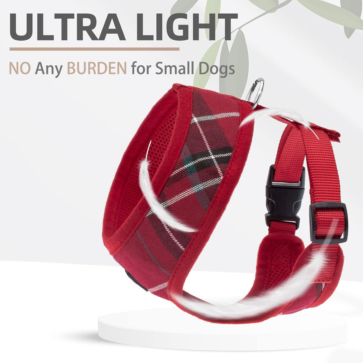Small Dog Harness and Leash Set No Pull for XS XXS Sized Dogs Puppy | Escape Proof No Choke Pet Cat Adjustable Soft Padded Walking Vest