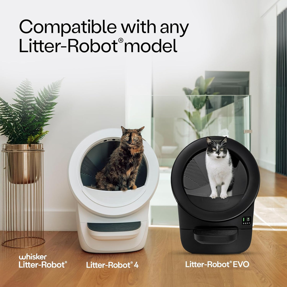 Litter-Robot Waste Drawer Liners, 25 Pack | Litter Box Liners, Custom Fit for Litter-Robot, 9-11 Gallons of Capacity, Quick to Install and Easy to Empty