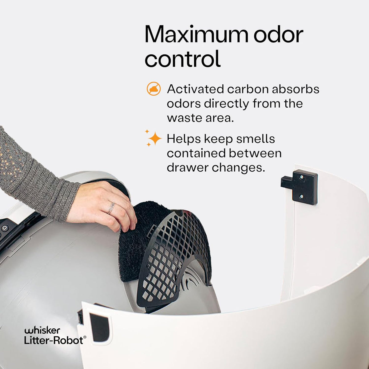 Litter-Robot 4 Carbon Filters by , 6 Pack, Custom Fit Carbon Filter Pads for Litter-Robot 4, Absorbs and Reduces Litter Box Odors for Cleaner Smelling Home | Custom Fit Carbon Filter Pads for Litter-Robot 4, Absorbs and Reduces Litter Box Odors for Cleaner Smelling Home