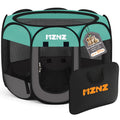 MZNZ Dog Cat Pet Playpen Puppy Crate Cage Indoor Outdoor, Small, Blue