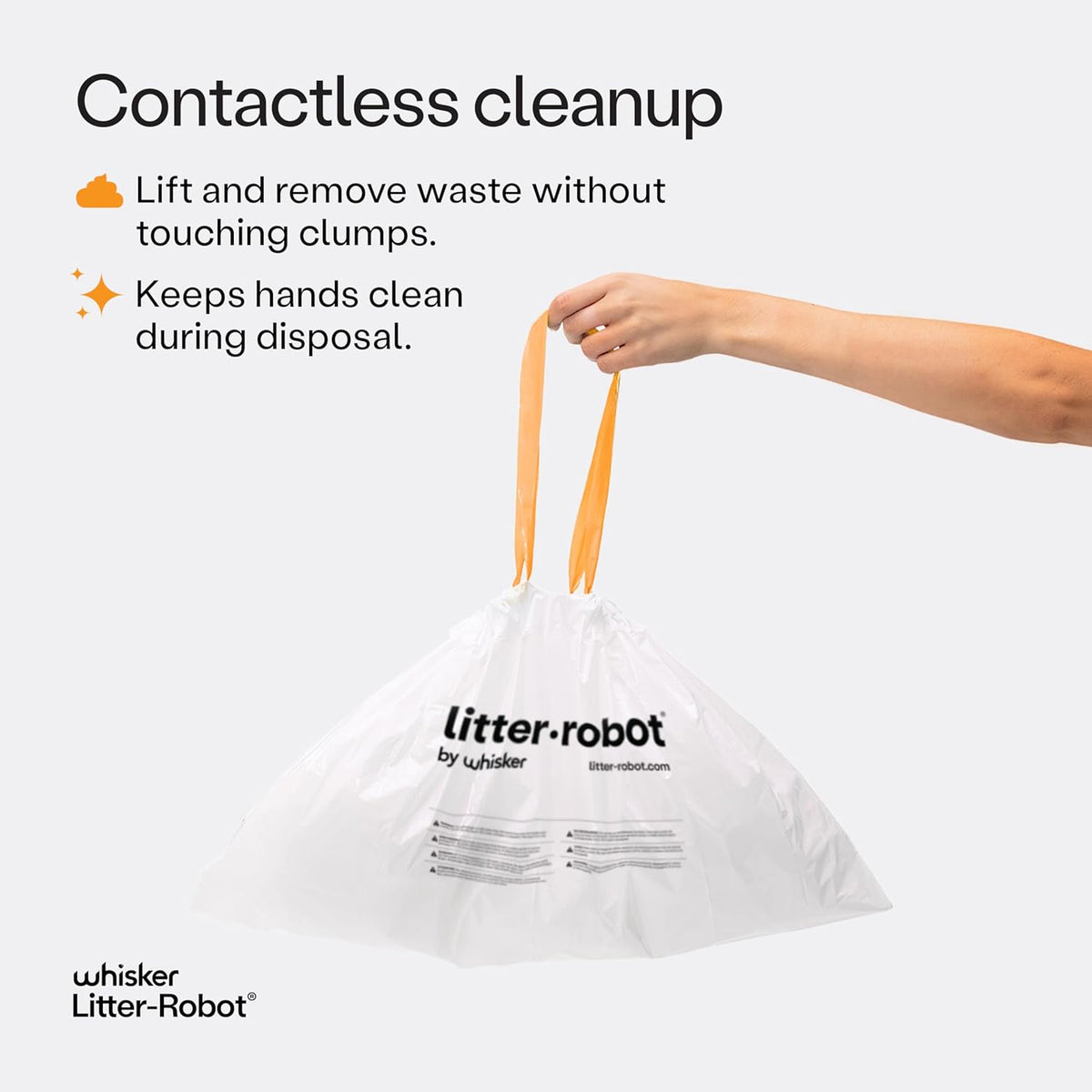 Litter-Robot Waste Drawer Liners, 25 Pack | Litter Box Liners, Custom Fit for Litter-Robot, 9-11 Gallons of Capacity, Quick to Install and Easy to Empty