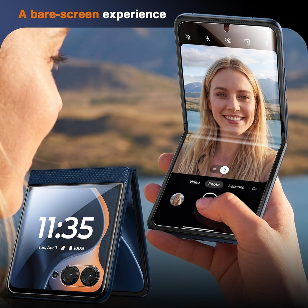 for Motorola Razr 2026 Screen Protector/Motorola Razr 2025/2024 Screen Protector, Premium Soft TPU Film (Not Glass)-2 Inner Screen Protector + 2 Front Screen Protector, Touch Sensitive, HD Clear