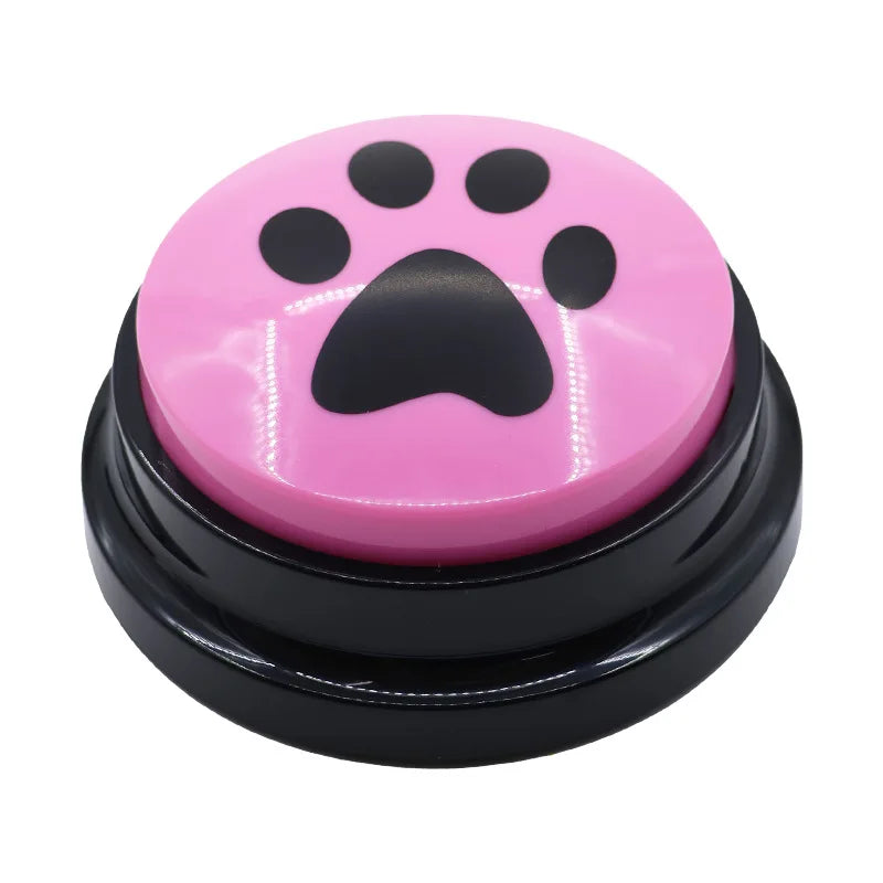 Dog Cat Communication Buttons Voice Recording Button for Pet Training Buzzer 30 Second Record Playback Interactive Pet Toys