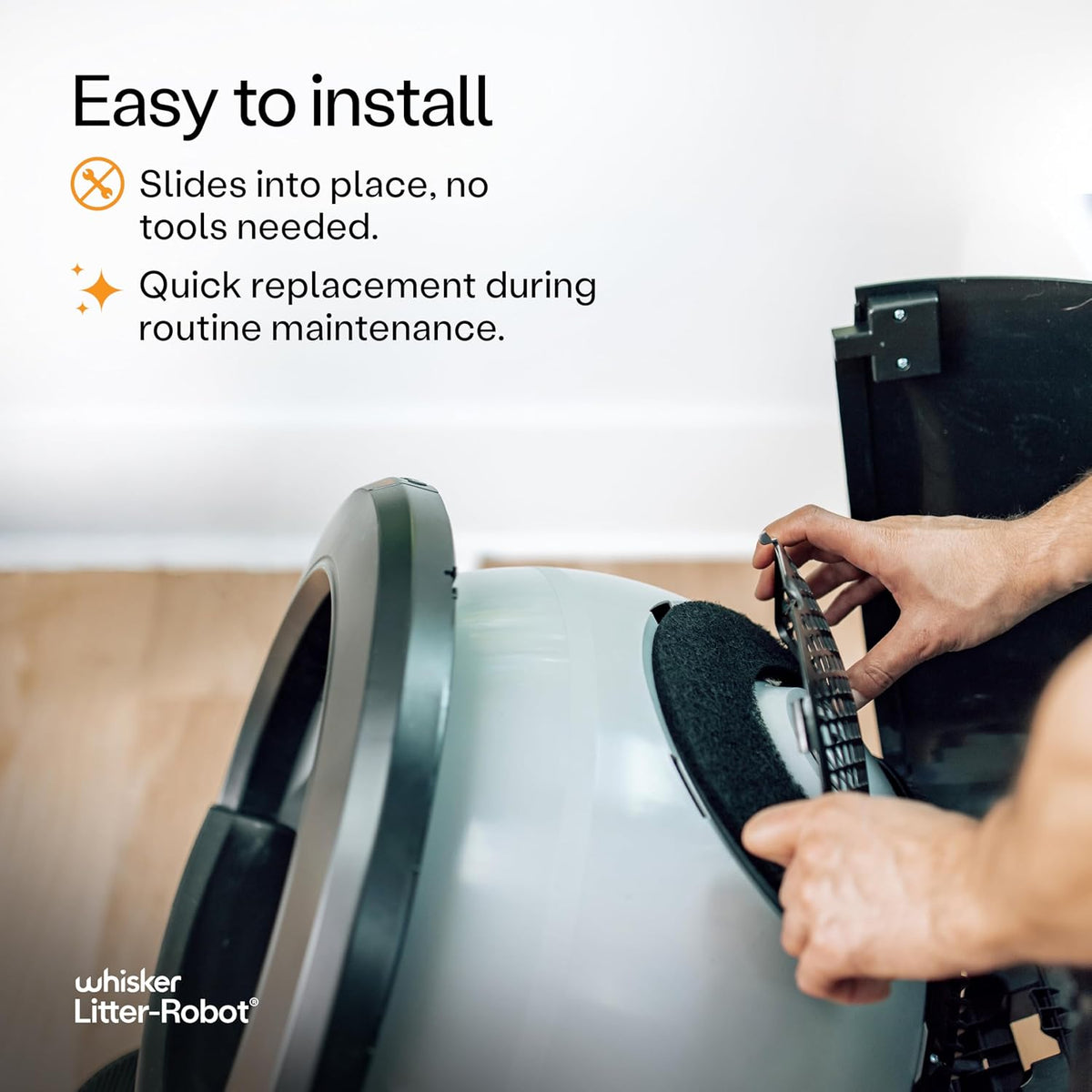 Litter-Robot 4 Carbon Filters by , 6 Pack, Custom Fit Carbon Filter Pads for Litter-Robot 4, Absorbs and Reduces Litter Box Odors for Cleaner Smelling Home | Custom Fit Carbon Filter Pads for Litter-Robot 4, Absorbs and Reduces Litter Box Odors for Cleaner Smelling Home