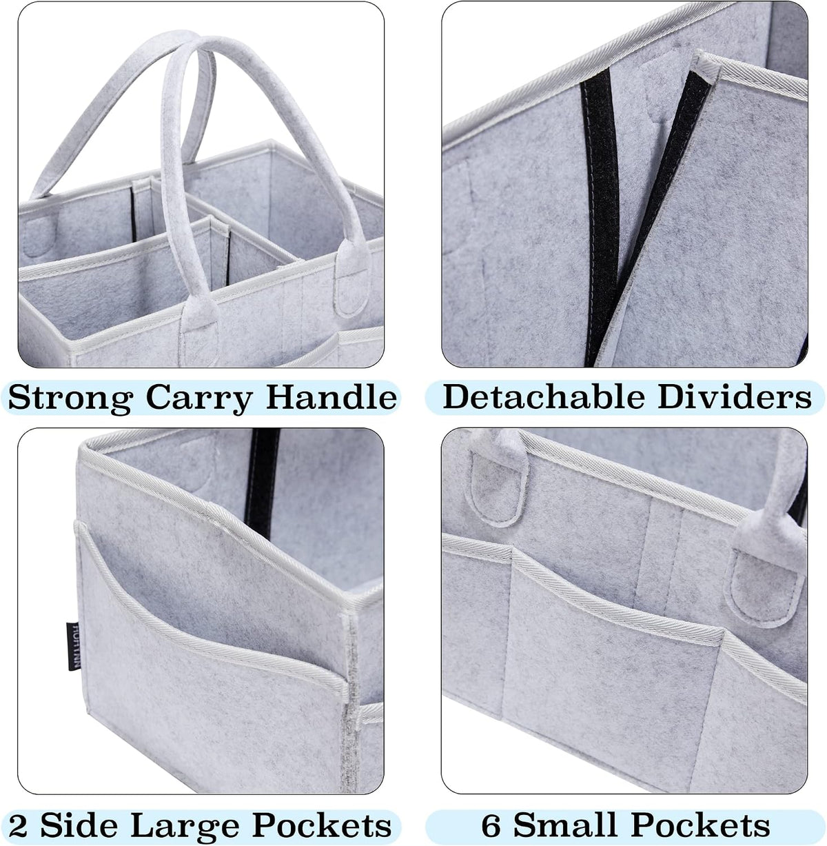 Pet Grooming Tote, Dog Grooming Supplies Organizer, Travel Outdoor (Bag ONLY) (Sliver Grey)