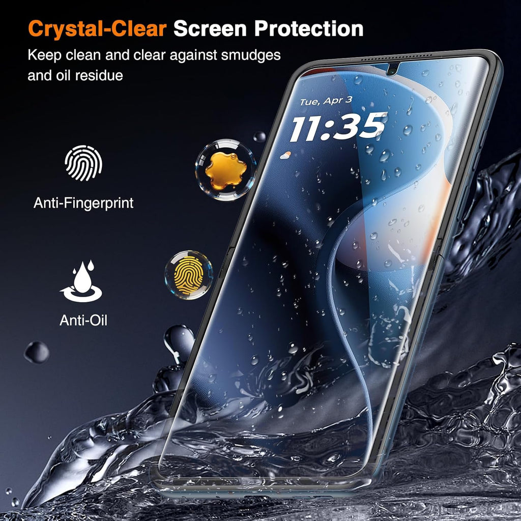 for Motorola Razr 2026 Screen Protector/Motorola Razr 2025/2024 Screen Protector, Premium Soft TPU Film (Not Glass)-2 Inner Screen Protector + 2 Front Screen Protector, Touch Sensitive, HD Clear