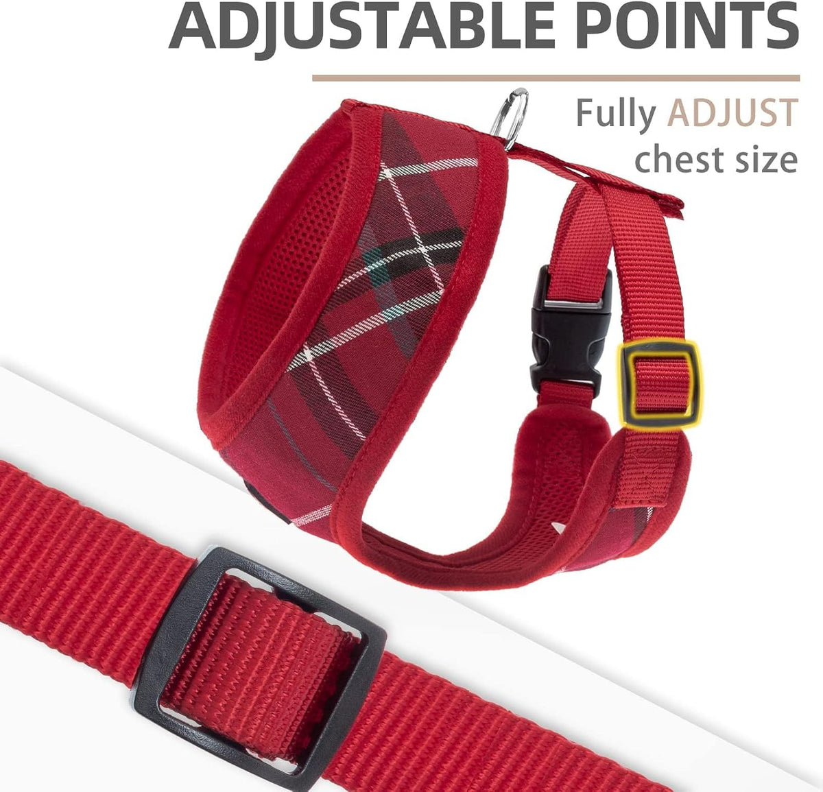 Small Dog Harness and Leash Set No Pull for XS XXS Sized Dogs Puppy | Escape Proof No Choke Pet Cat Adjustable Soft Padded Walking Vest